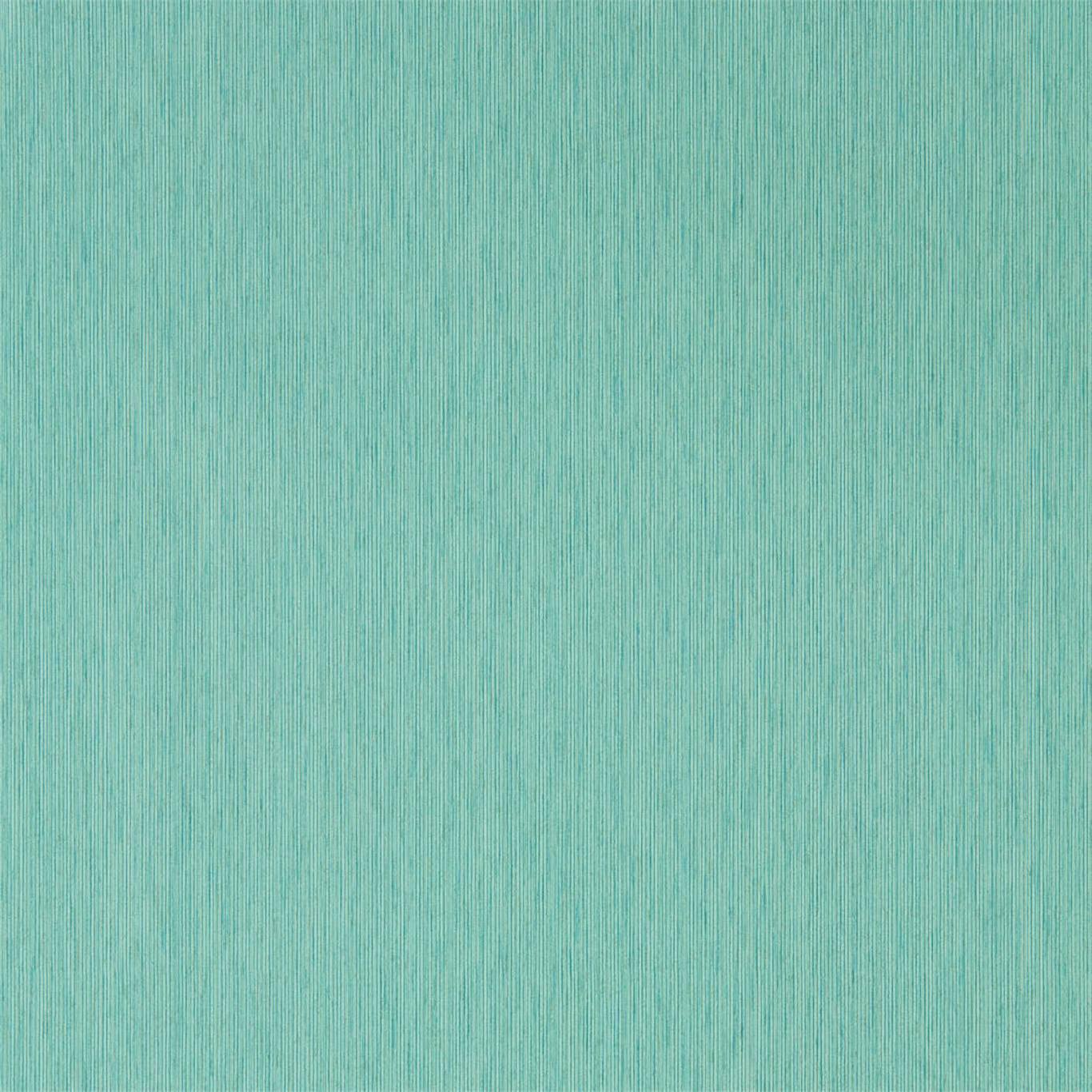SANDERSON Caspian Strie Wallpaper Plains , Textures Teal  Gravure - Wide Width Printed Wallpaper - DCPW216775