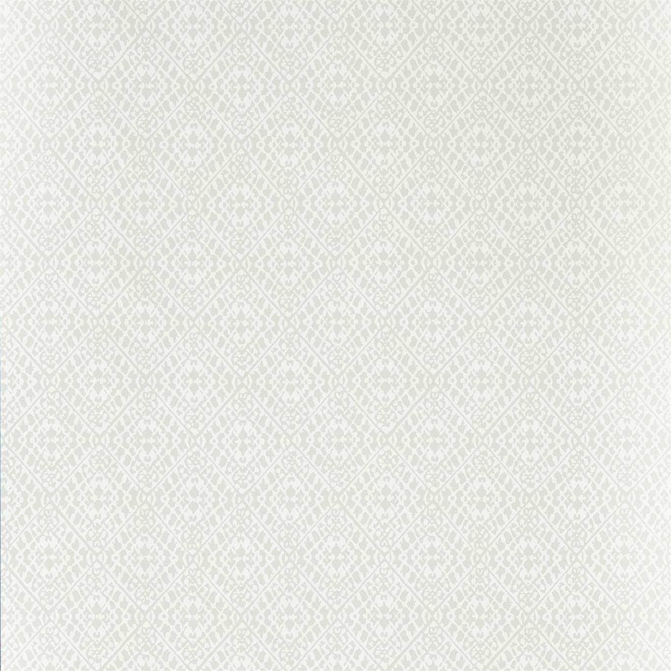 SANDERSON Pinjara Trellis Wallpaper Geometric Ivory  Rotary Printed Wallpaper - DCPW216785