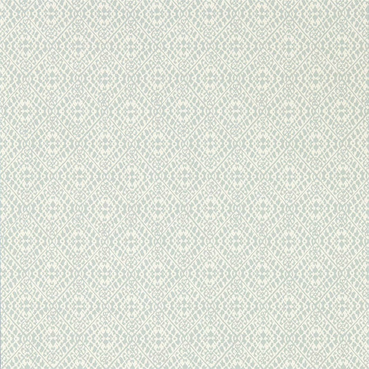 SANDERSON Pinjara Trellis Wallpaper Geometric Blue Clay  Rotary Printed Wallpaper - DCPW216789