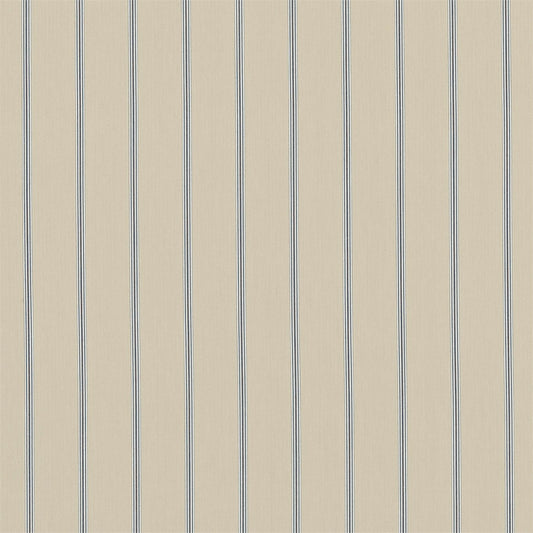 SANDERSON Annis Fabric Stripes Biscuit,Indigo   - DCST232648