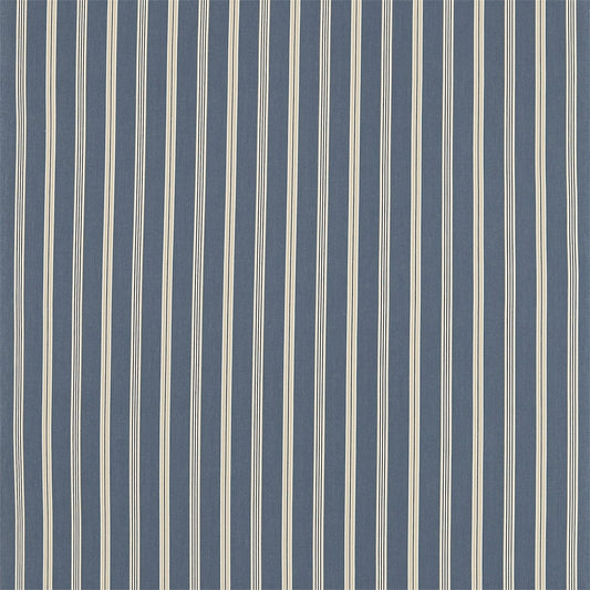 SANDERSON Brecon Fabric Stripes Indigo,Biscuit   - DCST232667