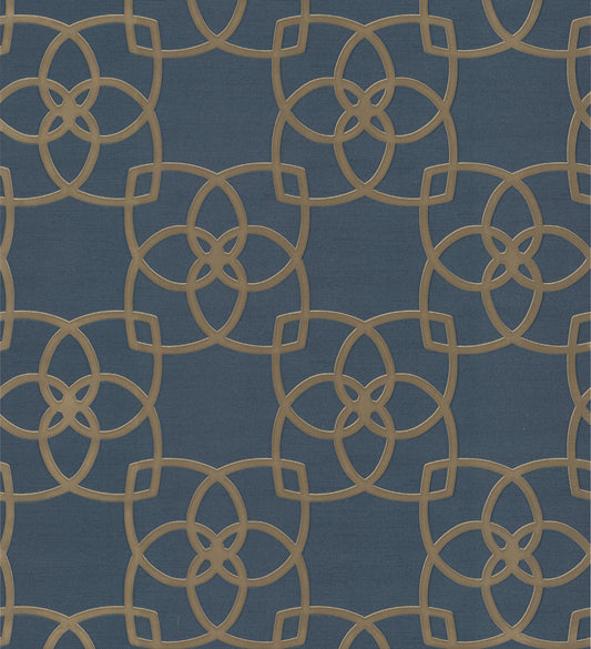 York Wallcoverings Shimmering Finishes Serendipity Navy Wallpaper  Textures Blues   - DD3711