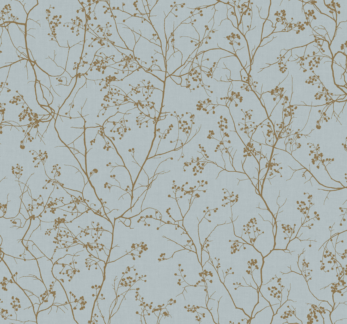 York Wallcoverings Antonina Vella Dazzling Dimensions Volume II Luminous Branches Blue and Gold Wallpaper  Botanical Blues   - DD3813