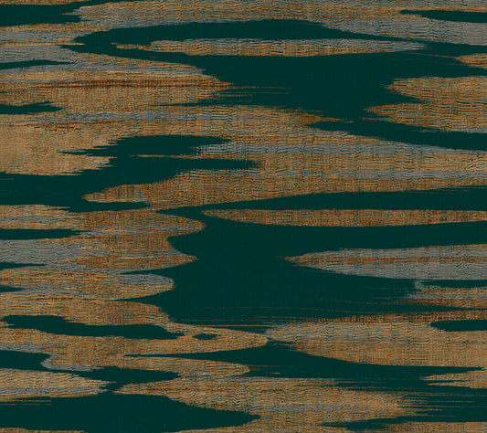 York Wallcoverings Antonina Vella Dazzling Dimensions Volume II Nimbus Teal Wallpaper  Bohemian Blues   - DD3823