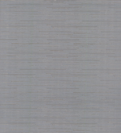 York Wallcoverings Antonina Vella Dazzling Dimensions Volume II Ribbon Bamboo Blue and Silver Metallic Wallpaper   Blues   - DD3834