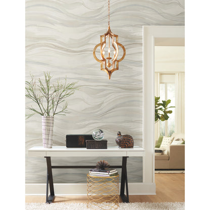 York Wallcoverings Antonina Vella Dazzling Dimensions Volume II Currents Neutral Wall Mural Geometrics Geometrics Neutral   - DD3842M