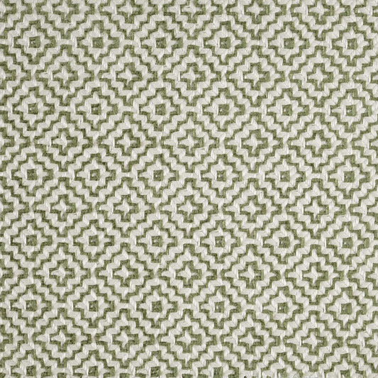 SANDERSON Linden Fabric Geometric Celadon   - DDAE236495
