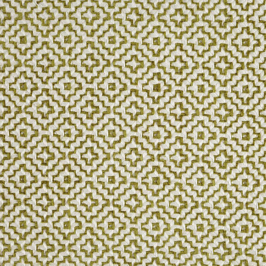 SANDERSON Linden Fabric Geometric Garden Green   - DDAE236496