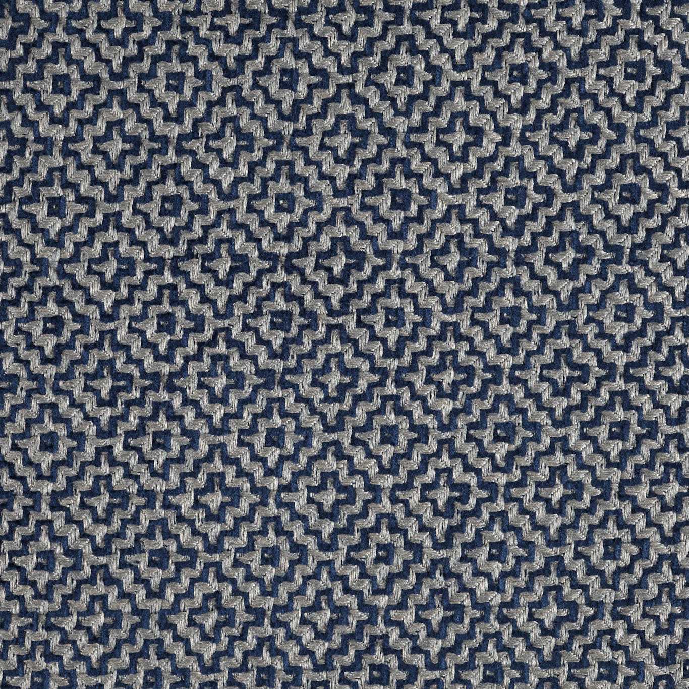 SANDERSON Linden Fabric Geometric Indigo   - DDAE236504