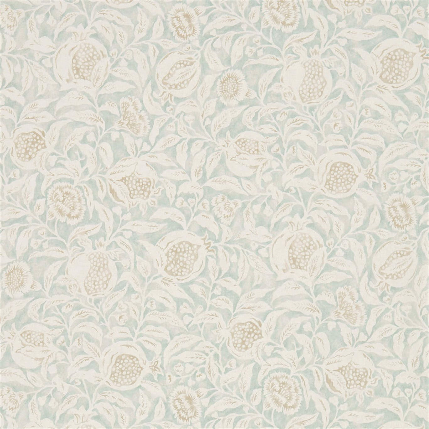 SANDERSON Annandale Wallpaper Contemporary, Floral Wedgwood,Linen  Gravure - Wide Width Printed Wallpaper - DDAM216393
