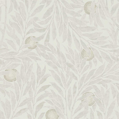 Stone botanical forest wallpaper with intricate tree and nature motifs, Sanderson Orange Tree pattern inspired by Walter Crane, vintage style neutral wallcovering for elegant cottage and traditional interiors