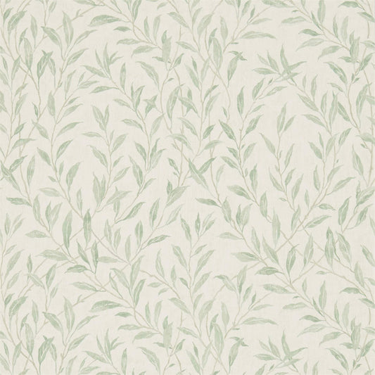 SANDERSON Osier  Wallpaper Leaves , Trees Willow,Cream  Gravure - Wide Width Printed Wallpaper - DDAM216409