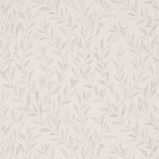 SANDERSON Osier  Wallpaper Leaves , Trees Ivory,Stone  Gravure - Wide Width Printed Wallpaper - DDAM216412