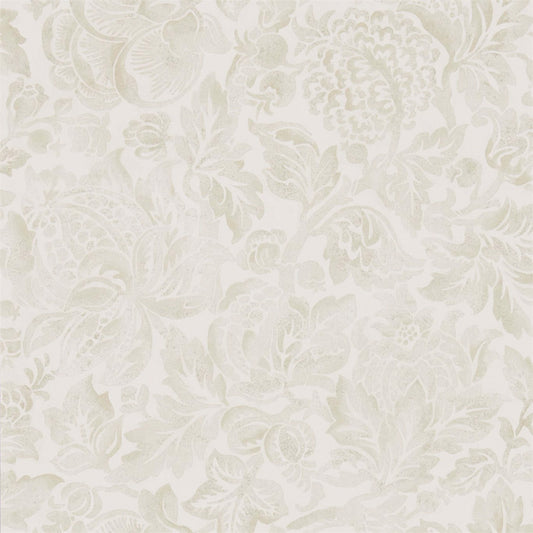 SANDERSON Thackeray Wallpaper Classic Floral Ivory  Gravure Printed Wallpaper - DDAM216415