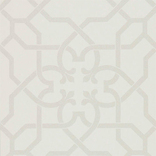 SANDERSON Mawton Wallpaper Geometric Dove,Stone  Flexo-Printed Wallpaper - DDAM216416