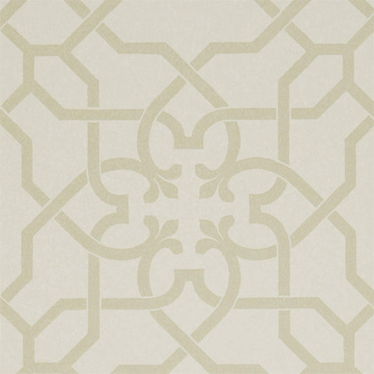 SANDERSON Mawton Wallpaper Geometric Willow,Cream  Flexo-Printed Wallpaper - DDAM216417