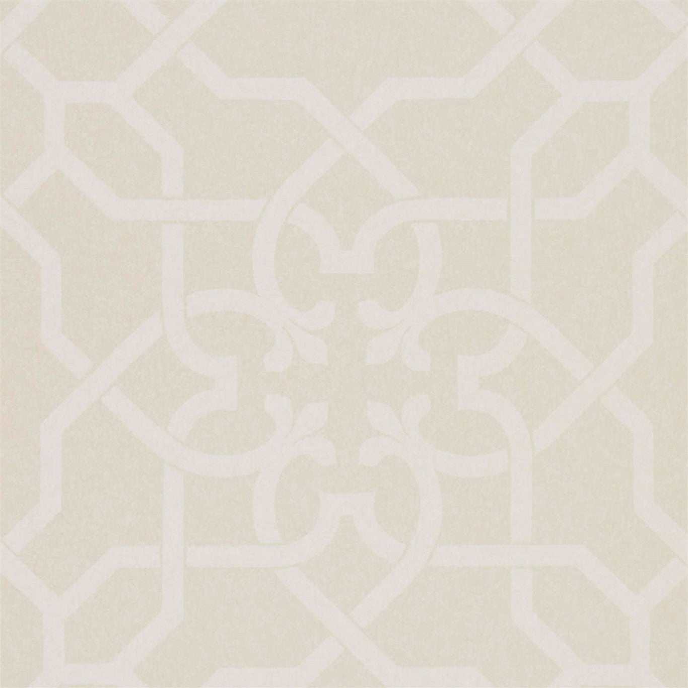 SANDERSON Mawton Wallpaper Geometric Chalk,Ivory  Flexo-Printed Wallpaper - DDAM216418