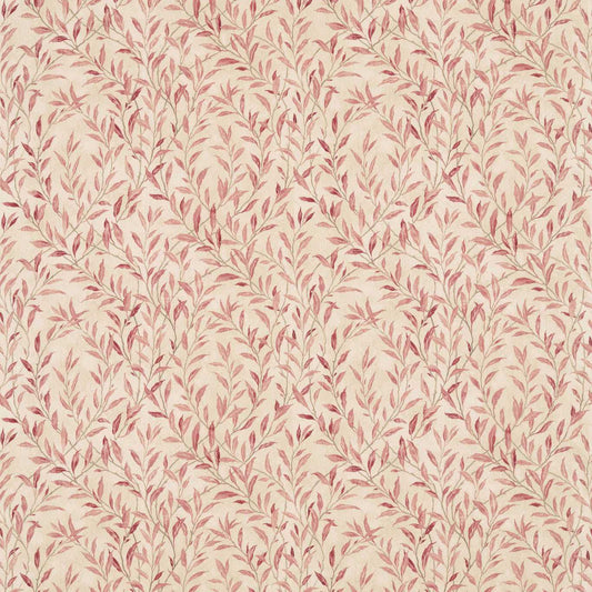 SANDERSON Osier Fabric Leaves , Trees Rosewood,Sepia   - DDAM226375