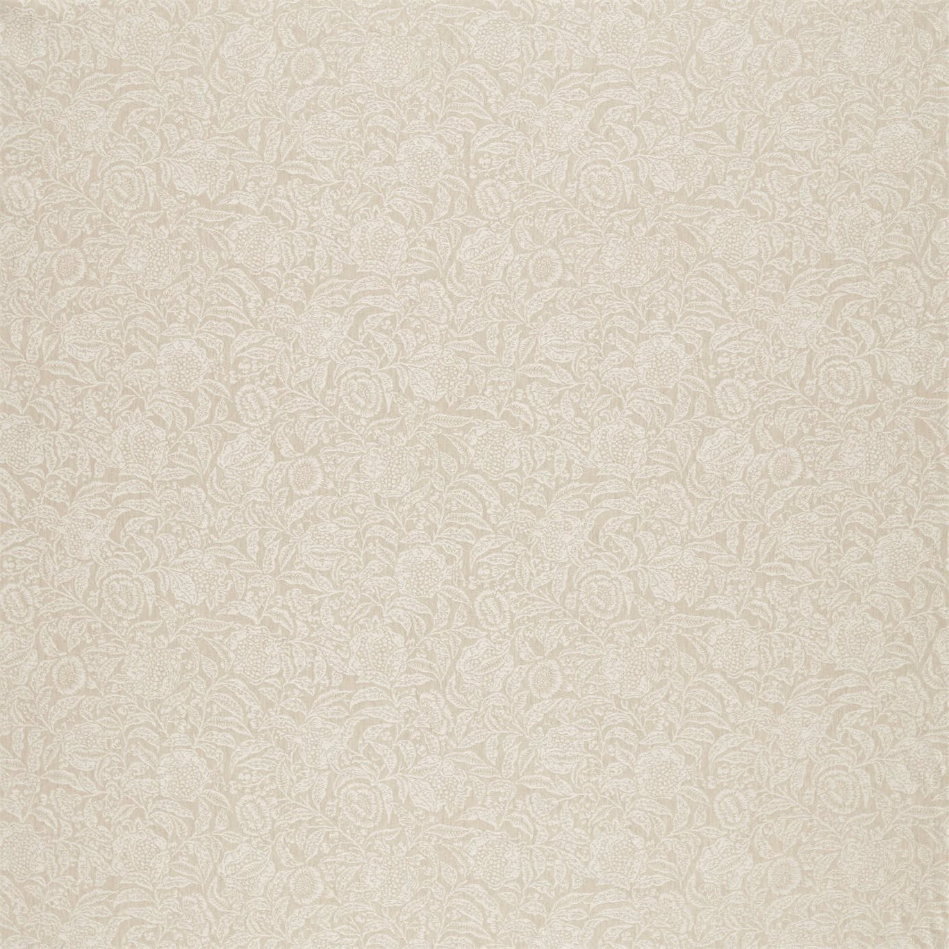 SANDERSON Annandale Weave Fabric Contemporary, Floral Ivory   - DDAM236464