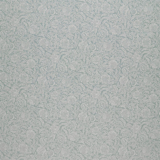 SANDERSON Annandale Weave Fabric Contemporary, Floral Wedgwood,Ivory   - DDAM236465