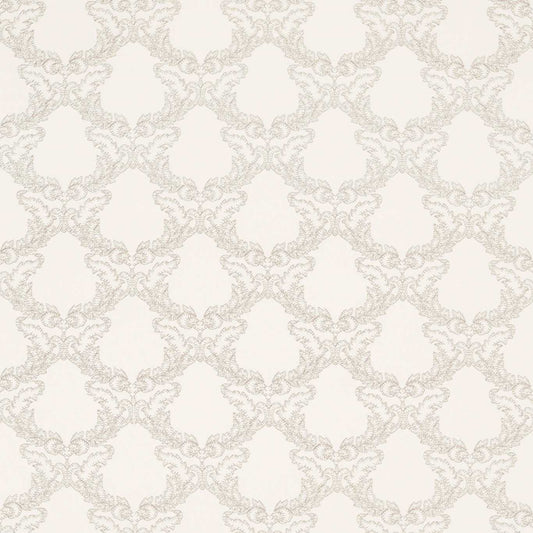 SANDERSON Gunnersbury Fabric Damasks Stone   - DDAM236470