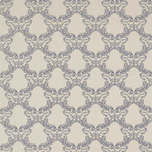 SANDERSON Gunnersbury Fabric Damasks Indigo   - DDAM236472