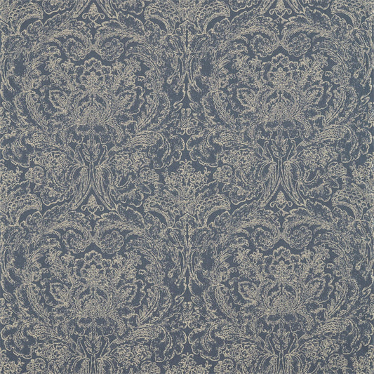 SANDERSON Courtney Damask  Fabric Damasks Indigo   - DDAM236483