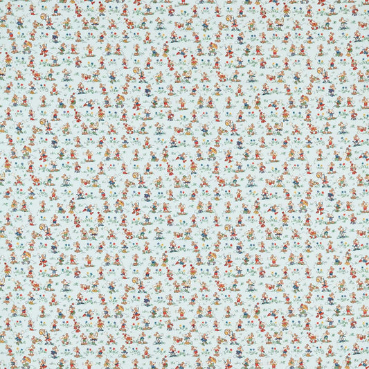 SANDERSON Mickey & Minnie Fabric Kids Bonbon Blue   - DDIF227144