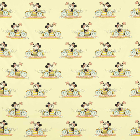 SANDERSON Minnie On the Move Fabric Kids Sherbet   - DDIF227148