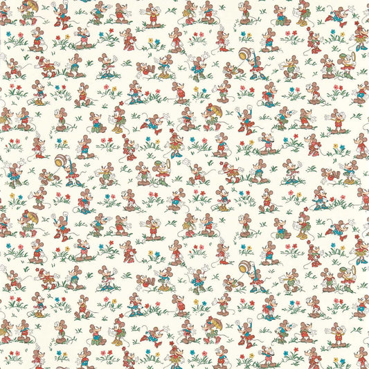 SANDERSON Mickey & Minnie Wallpaper Kids Allsorts  Digital Print Wallpaper - DDIW217263