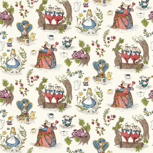 SANDERSON Alice in Wonderland Wallpaper Kids Hundreds , Thousands  Digital Print Wallpaper - DDIW217287