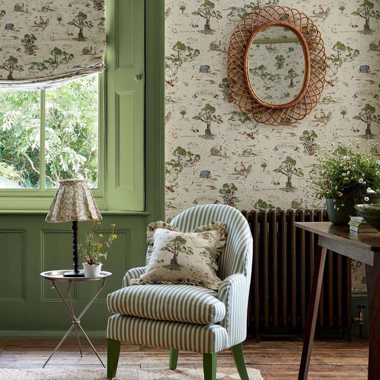 SANDERSON Hundred Acre Wood Wallpaper Kids Cashew Digital Print