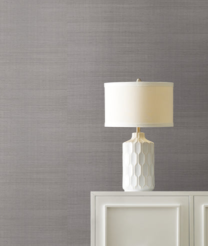 York Wallcoverings Candice Olson Decadence II Maguey Sisal Platinum Wallpaper Traditional Grasscloth Greys   - DE8997NWFD