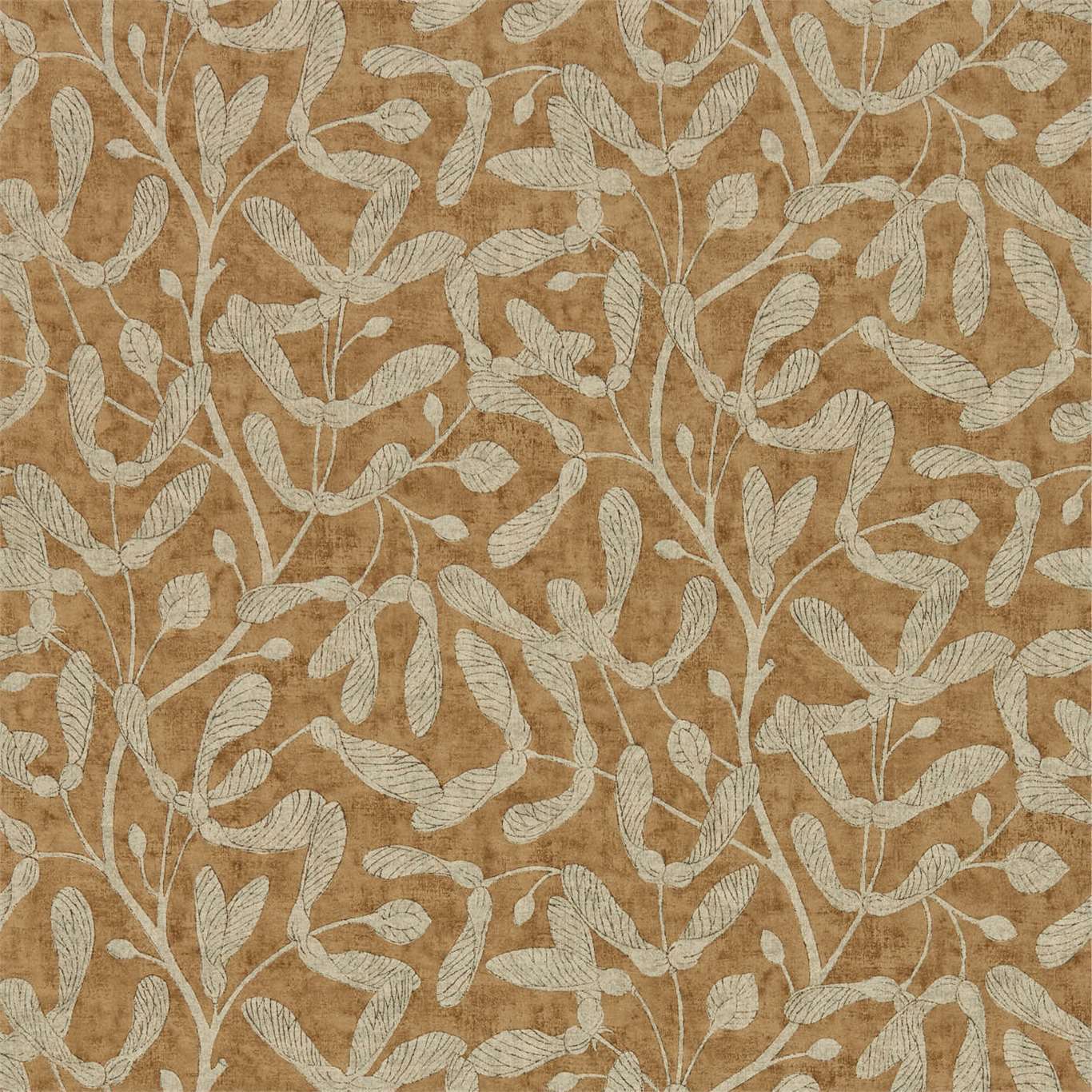 SANDERSON Sycamore Trail Wallpaper Leaves , Trees Copper  Gravure Printed Wallpaper - DEBB216499