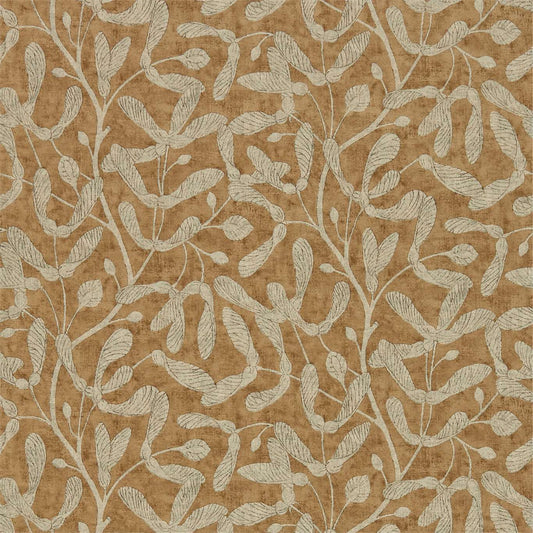 SANDERSON Sycamore Trail Wallpaper Leaves , Trees Copper  Gravure Printed Wallpaper - DEBB216499