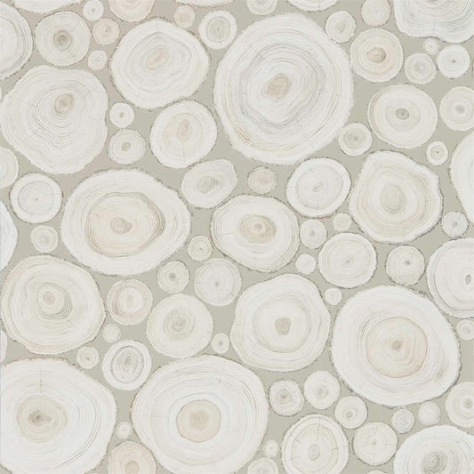 SANDERSON Alnwick Logs Wallpaper Leaves , Trees Ash  Gravure - Wide Width Printed Wallpaper - DEBB216509