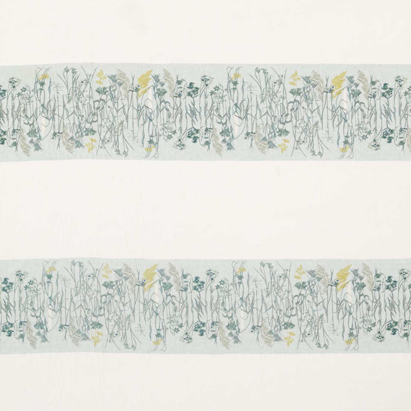 SANDERSON Pressed Flowers Fabric Classic Floral Mist,Linden   - DEBB236556