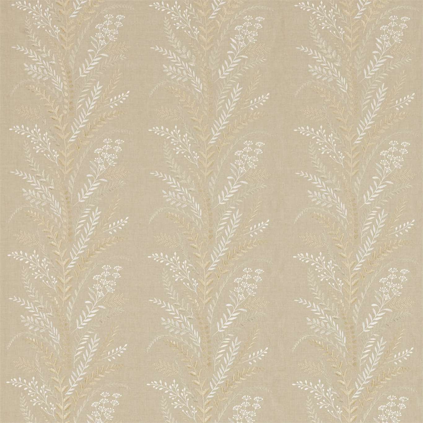 SANDERSON Belsay Fabric Classic Floral Linen   - DEBB236564