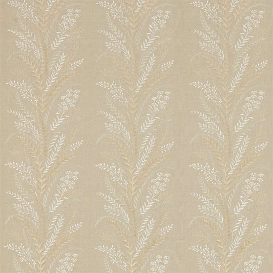 SANDERSON Belsay Fabric Classic Floral Linen   - DEBB236564