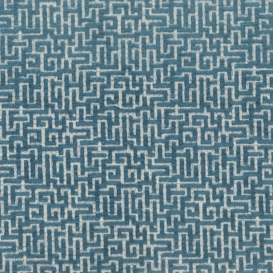 STOUT TEXTILES  UPHOLSTERY,CHENILLE TRANSITIONAL,, GEOMETRIC NORSE,TEAL   - DEDI-2