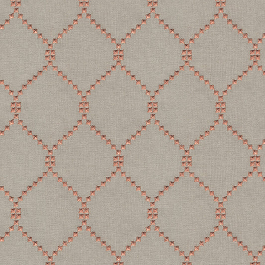 JF Fabrics DEMI 26 Fabric Traditional,Transitional,Contemporary,Diamond Orange/Rust  Embroidery,Texture,Linen Texture - 6473226 J8011