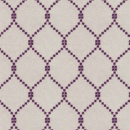 JF Fabrics DEMI 56 Fabric Traditional,Transitional,Contemporary,Diamond Purple  Embroidery,Texture,Linen Texture - 6473256 J8011