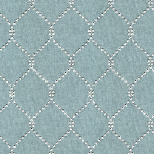 JF Fabrics DEMI 63 Fabric Traditional,Transitional,Contemporary,Diamond Blue  Embroidery,Texture,Linen Texture - 6473263 J8001