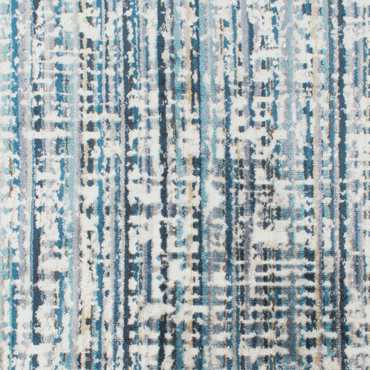 STOUT TEXTILES  UPHOLSTERY,VELVET TRANSITIONAL,, ABSTRACT HARBOR,LAKE   - DENM-2