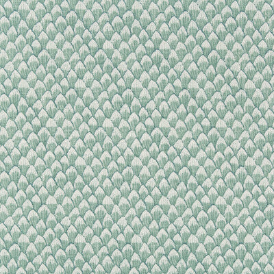 KRAVET BASICS PRINT SMALL SCALE WHITE,TEAL,   - DENSITY.13.0