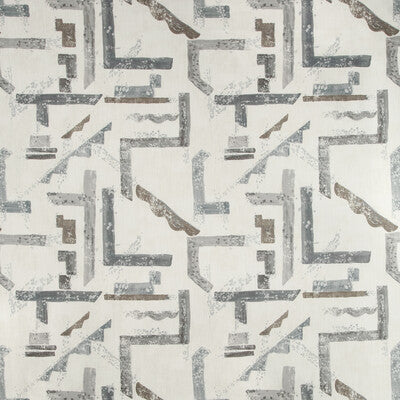 KRAVET BASICS PRINT GEOMETRIC CHARCOAL,SLATE,IVORY   - DESSAU.11.0