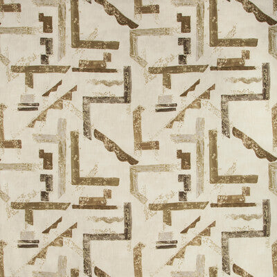 KRAVET BASICS PRINT GEOMETRIC BROWN,BEIGE,IVORY   - DESSAU.416.0