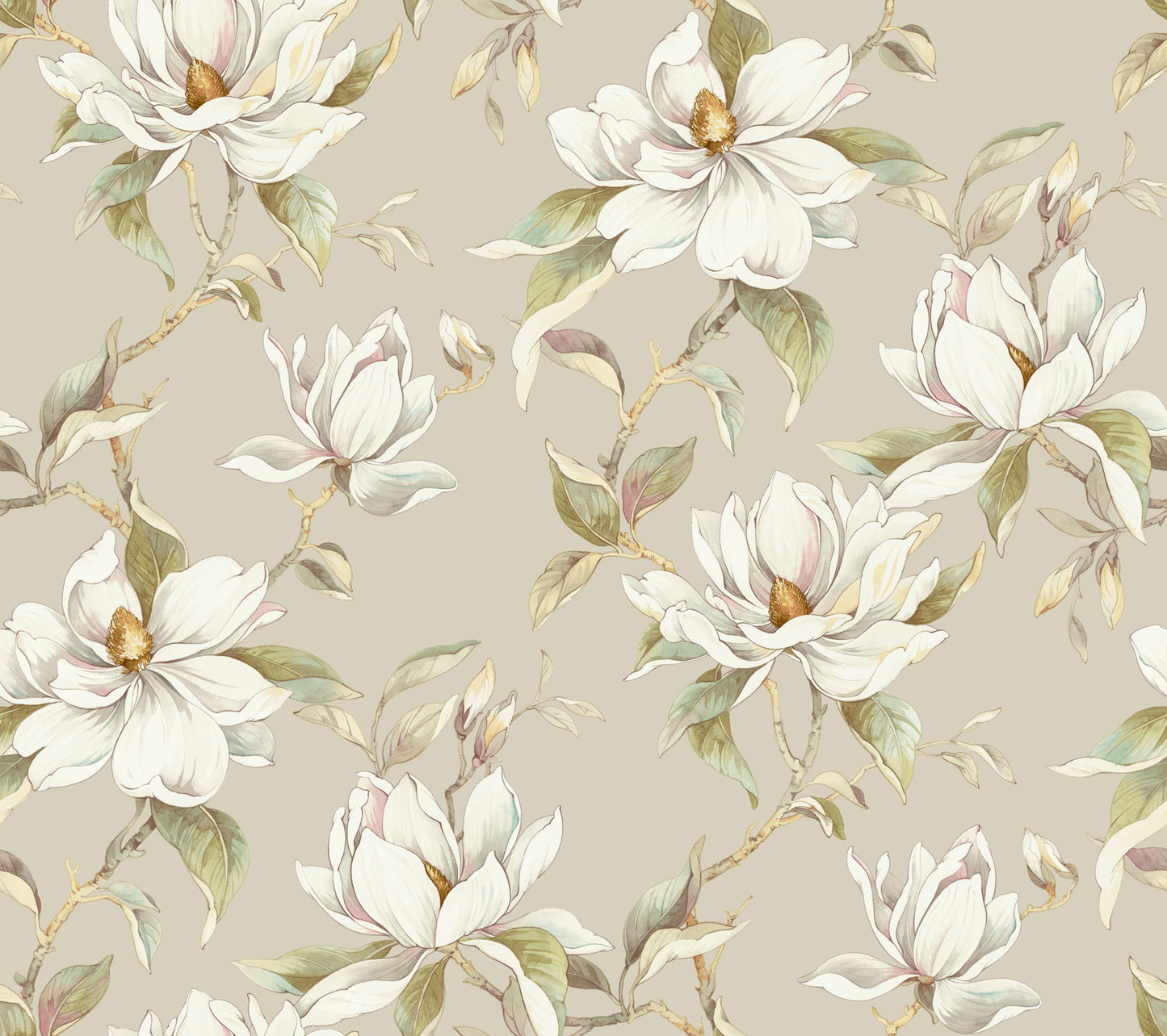 York Wallcoverings Candice Olson Decadence II Garden Jewels Linen Wallpaper Traditional Florals Browns   - DF3312