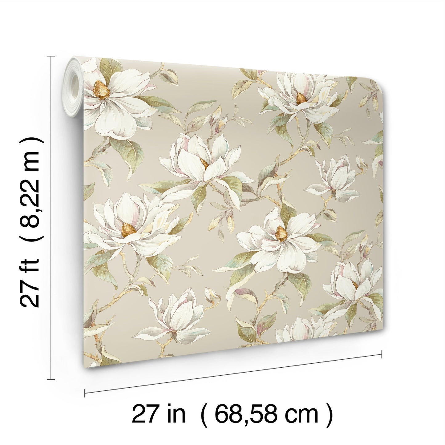 York Wallcoverings Candice Olson Decadence II Garden Jewels Linen Wallpaper Traditional Florals Browns   - DF3312