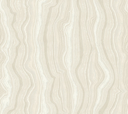 York Wallcoverings Candice Olson Decadence II Mineral Shimmer White and Pearl Wallpaper Modern Bohemian Whites and Off-Whites   - DF3322